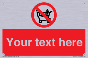 Custom No Climbing on Trolley Sign